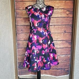 Cynthia Rowley multicolored fit and flare dress 4